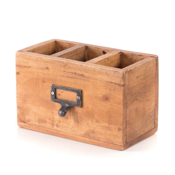 Stiftehalter-Box Vintage 19 Mahagoni 08 honigfarben gewachst