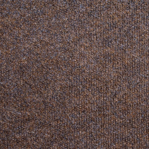 Nahaufnahme eines braunen Teppichs