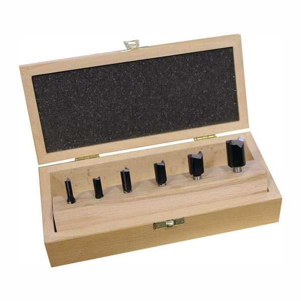 FISCH Nutfräsersatz 973CT06A04 Hartmetall Schaft-Ø 8 mm 6tlg. - 973CT06A04