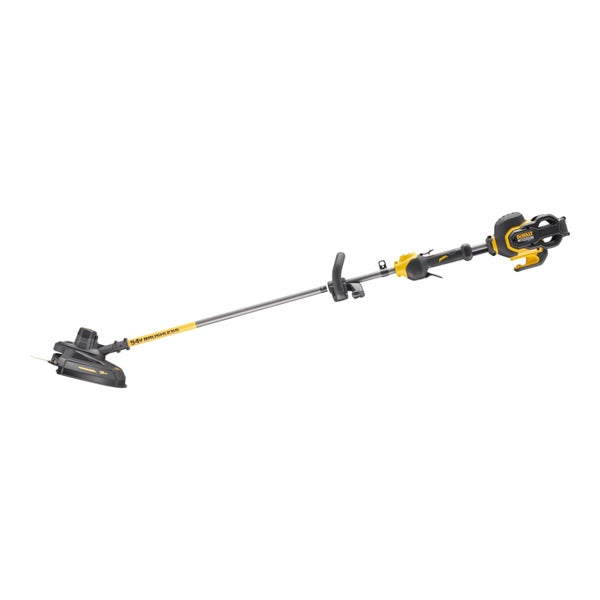 Akku-Freischneider von DeWalt mit 54 Volt bürstenlosem Motor und verstellbarem Handgriff.