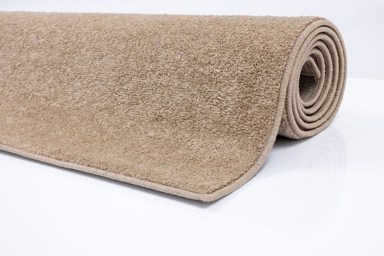 Gewebter UNI Teppich Paola Hellbeige 133x190 cm
