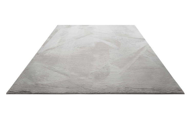 Kunstfell Teppich Hellgrau soft & weich Villa Rosso Homie Living 200x290 cm