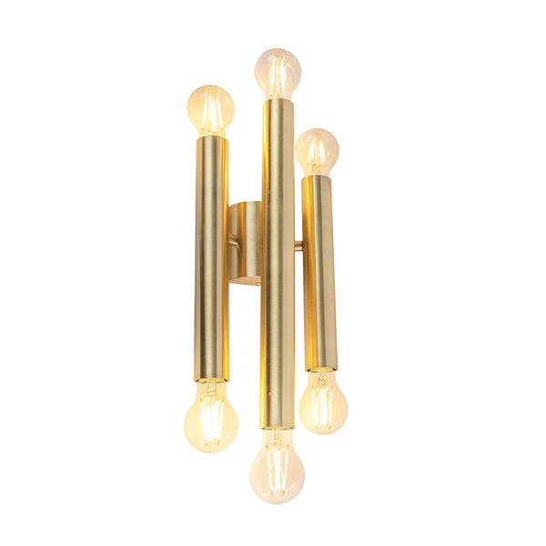 Hotel Chic Wandleuchte Gold 6-flammig - Tubi