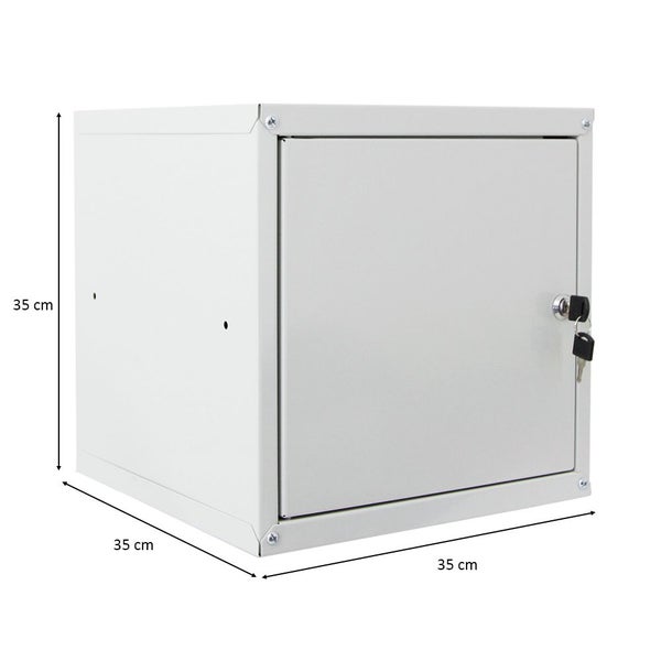 PROREGAL Schließfachwürfel Cubic HxBxT 35 x 35 x 35 cm Grau