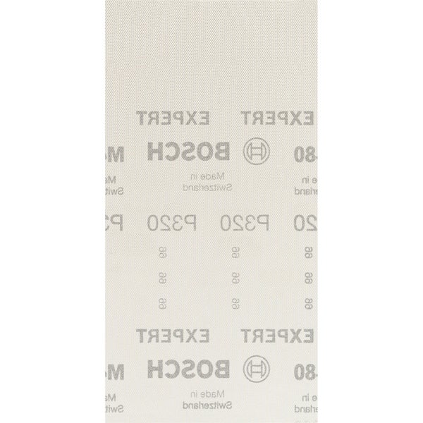 Informationen zum Bosch Schleifmittel mit Sicherheitshinweisen, Barcode und Recyclinghinweis