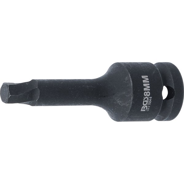 BGS Schraubenausdreher Antrieb Innenvierkant 12,5 mm (1/2) für defekten Innensechskant 8 mm - 7004-8