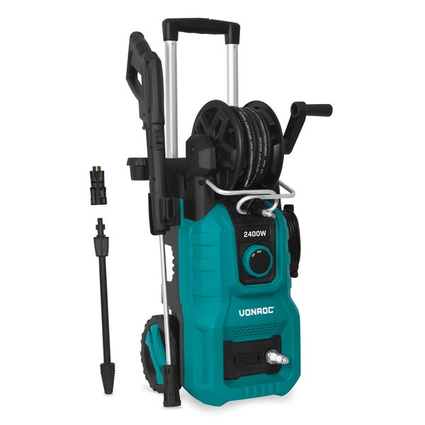 Hochdruckreiniger mit Zubehör und 2400 Watt Leistung