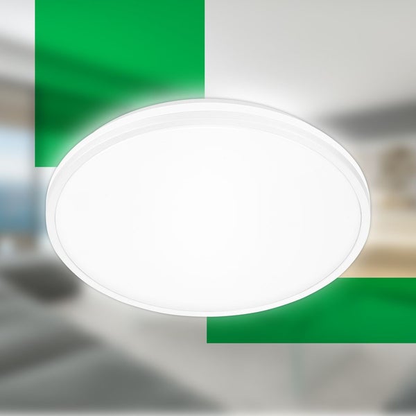 EEK A LED Deckenlampe Deckenleuchte Küche Flach Indirektes Licht Effizienz A