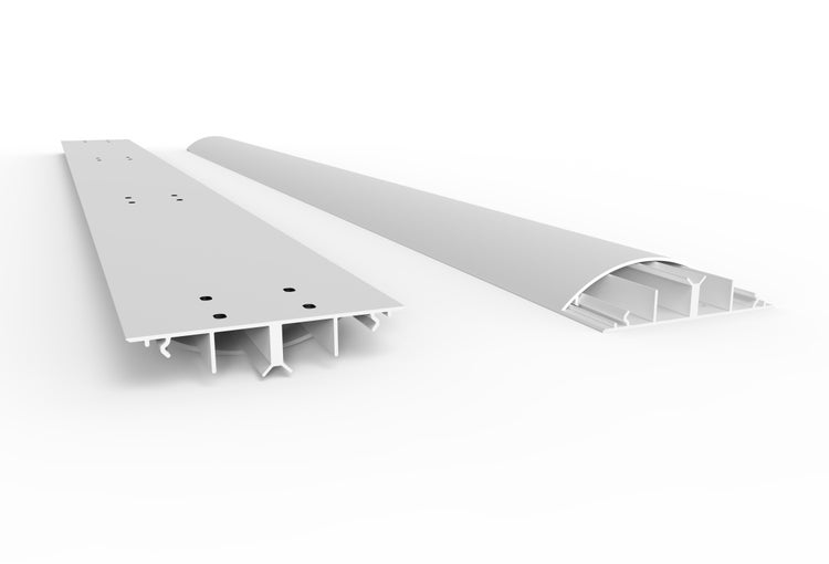 CILSON WDK9020W Art.-Nr. 6800580 Kabelkanal 90 x 20 mm x 2.000 mm - Trittfest, Bodenbelochung, weiß RAL 9010
