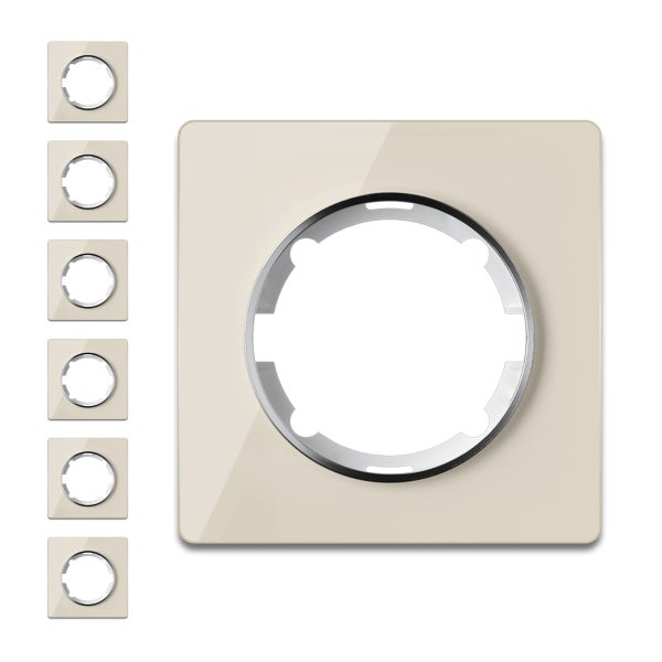 Abdeckrahmen fuer Steckdosen und Schalter Serie, quadratisches Design