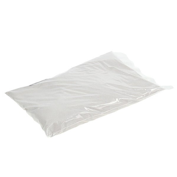 Sand in einem transparenten Kunststoffsack