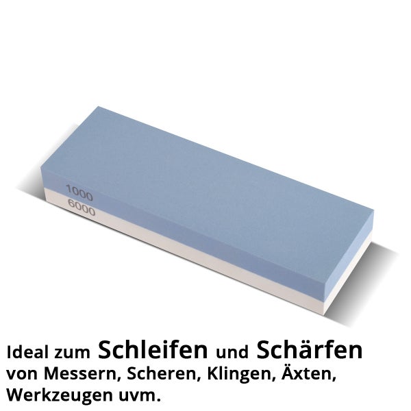 Schleifstein Set mit Führungsschiene und rutschfestem Standfuß