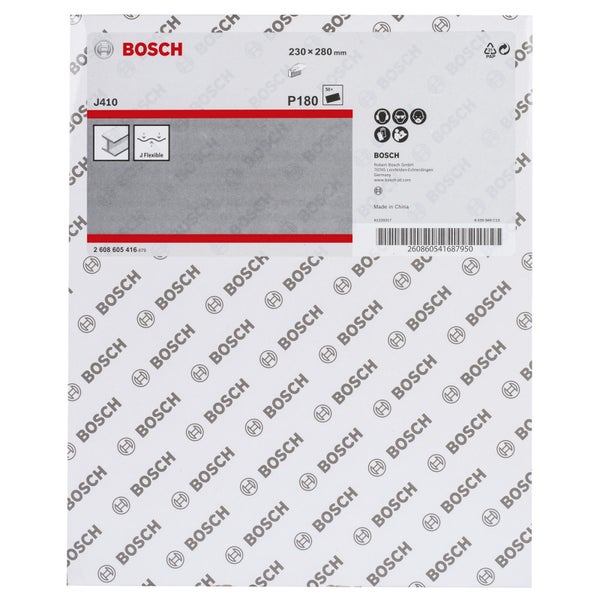 Bosch 50x Schleifblatt 230 x 280 mm für Metall 180 - 2608605416