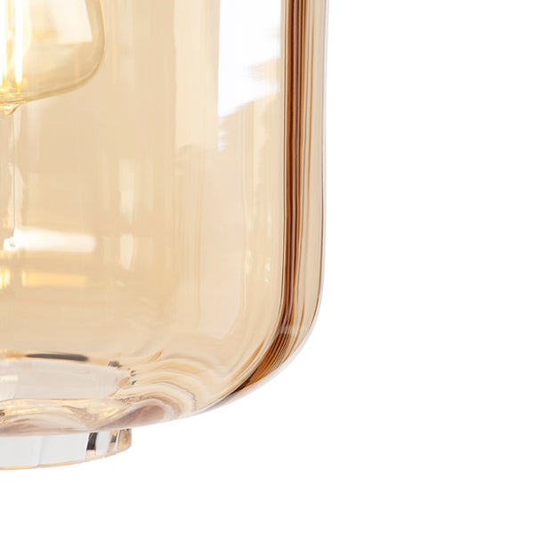 Detailaufnahme einer Glaslampe