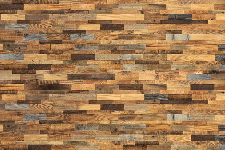 Wandverkleidung aus Holzpaneelen