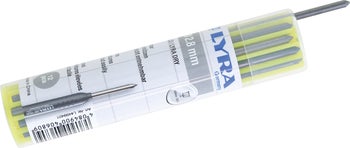 Lyra Dry Ersatzminen, 2,8 Millimeter, Graphit, 12 Stück in Kunststoffbox.