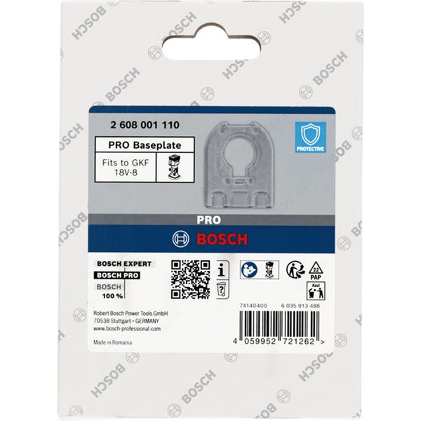 Bosch PRO Grundplatte für GKF 18V-8 in Verpackung