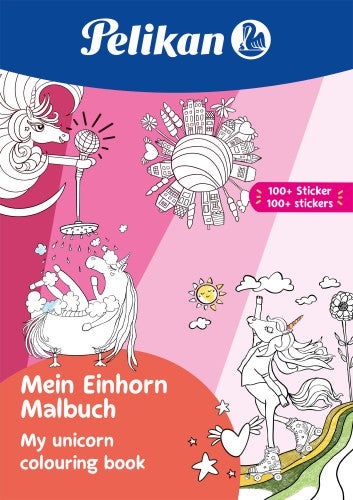 Pelikan Malbuch Einhorn mit Stickern, 48 Seiten