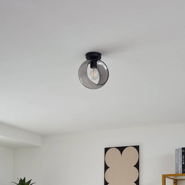 Lindby Deckenlampe Roton (Modern) in Schwarz aus Metall (1 flammig, E27) - Deckenleuchte Lampe Wohnzimmerleuchte