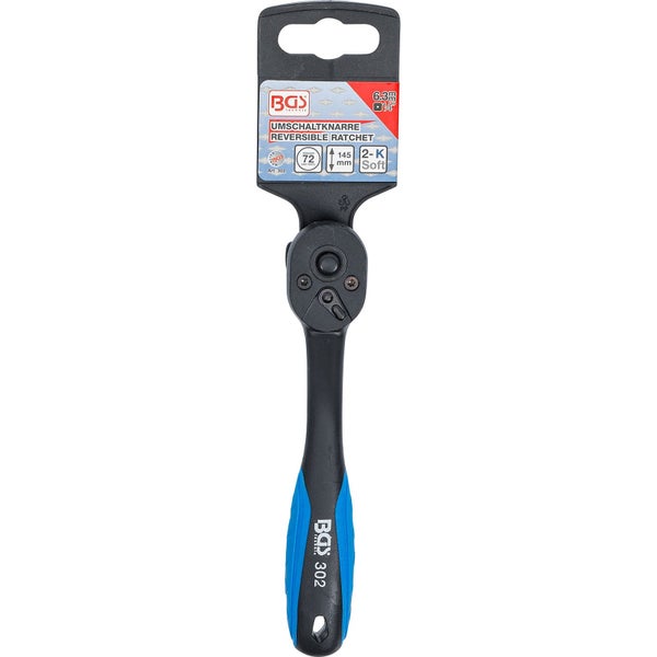 BGS Umschaltknarre mit 6.3 mm (ein viertel Zoll) Aufnahme und 145 mm Länge