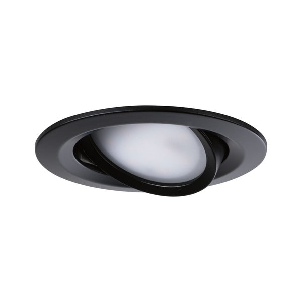 LED Einbauleuchte Nova Coin 3x6W 3x470lm 230V 2700K Schwarz matt