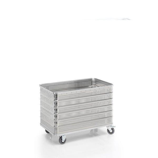 Gelochter Transportwagen aus Metall