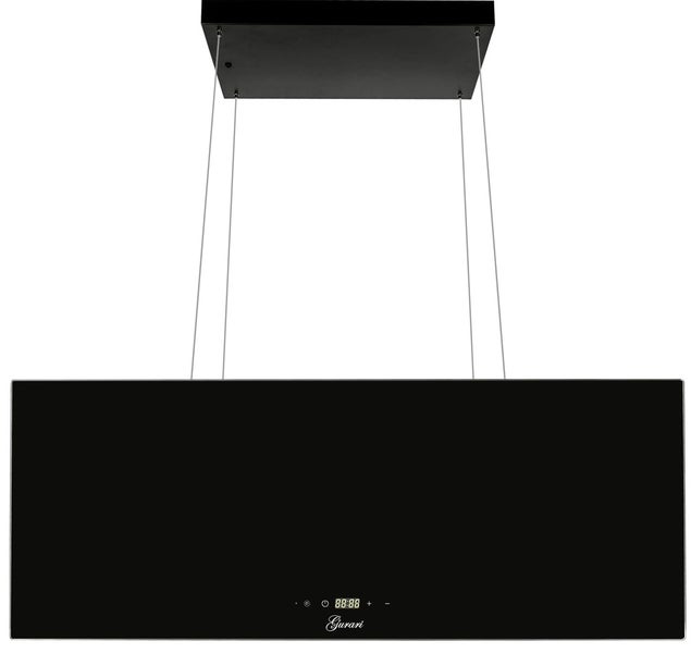 Gurari Inselhaube als freihängende Dunstabzugshaube mit Touchsteuerung und Display