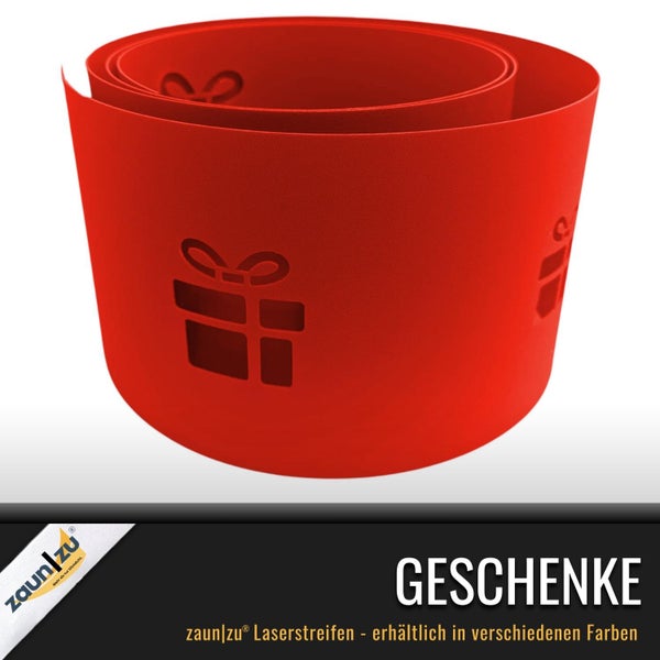 Zaunstreifen mit Geschenkmotiv