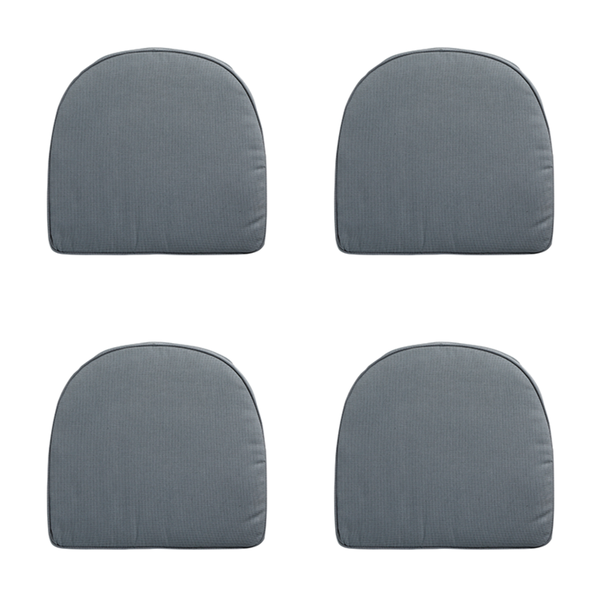 Sitzkissen Wicker York Rib grau - ca. 48x48 cm - 4er-Set