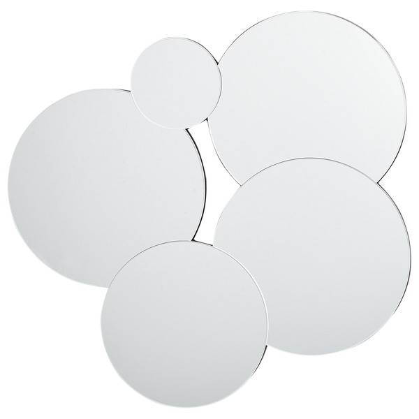 Wandspiegel CLAIS 82 cm 80 cm Silber