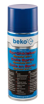 Beko Sprühkleber Spezial zwei in eins Sprühdose zum temporären und permanenten Kleben verschiedener Materialien
