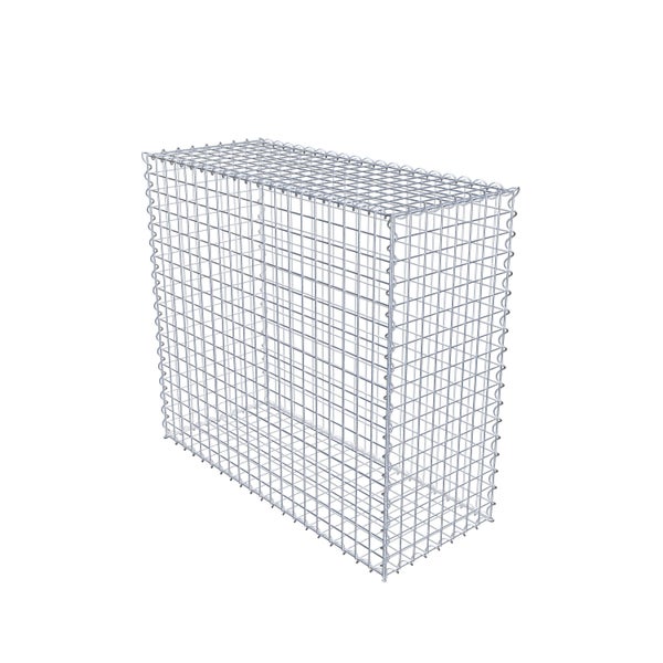 Gabione 100 cm x 90 cm x 40 cm (L x H x T), Maschenweite 5 cm x 5 cm, Spirale