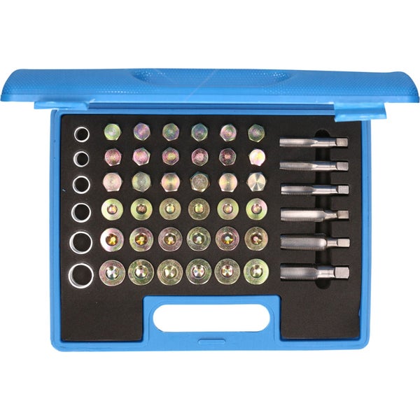 Gewindereparatur-Satz im blauen Kasten