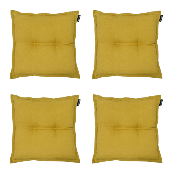 Sitzkissen Panama senf - Ca. 50x50 cm - 4er-Set