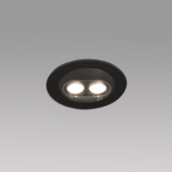 LED Bodeneinbauleuchte Tras in Schwarz-matt und Transparent 4W 462lm IP67