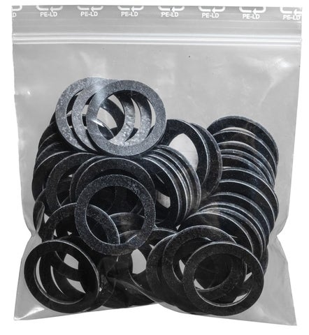 Dichtungsscheiben in einer Verpackung aus Kunststoff