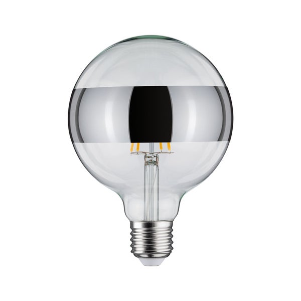Modern Classic Edition Standard 230V LED Globe Ringspiegel E27 640lm 6,5W 2700K dimmbar Ringspiegel Silber