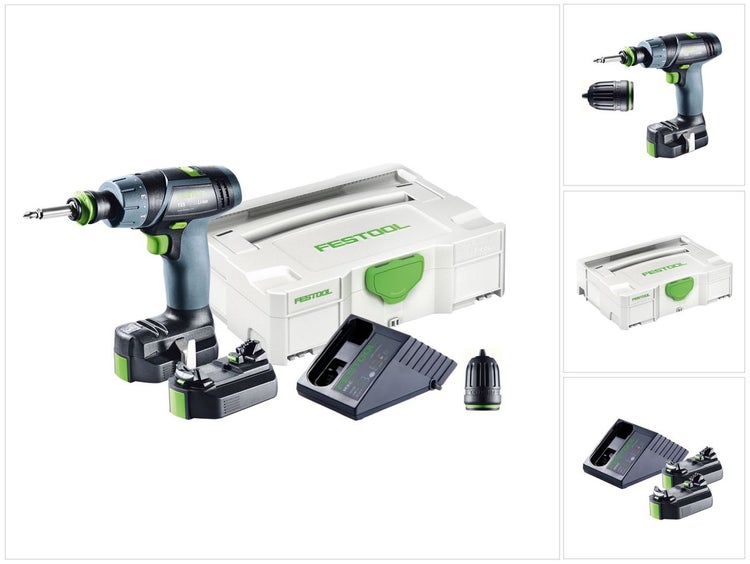 Festool TXS Li 2,6 Plus Akku Bohrschrauber 10,8V ( 564509 ) 16Nm im Systainer + 2x 2,6Ah Akku + Ladegerät