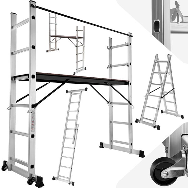 Multigerüst tectake  4 in 1 Belastbarkeit 150 kg