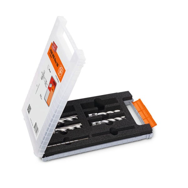 Fein HSS Nova 50 Bohrer Set in geöffnetem Koffer