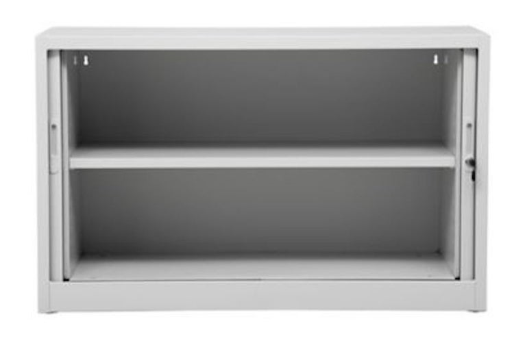 PROREGAL Rollladenschrank Weasel 2 Ordernhöhen HxBxT 75 x 120 x 46 cm Grau