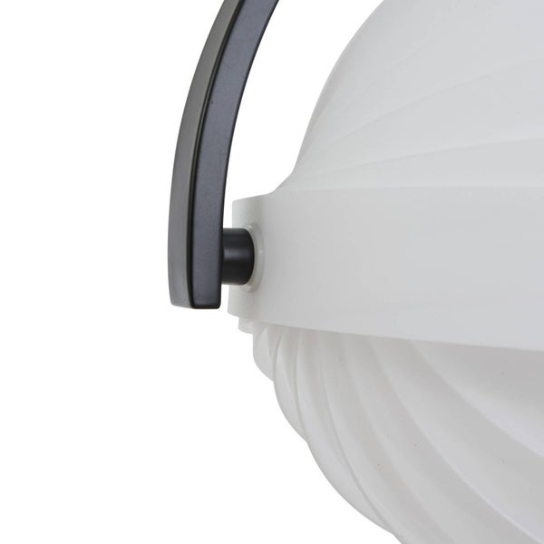 Lucande Pendelleuchte Helva (Skandinavisch) in Weiß (1 flammig, E27) - Design-Hängeleuchte Esstischlampe Hängelampe Hängeleuchte Wohnzimmerleuchte