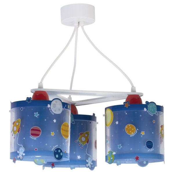 Kinderzimmer Deckenleuchte Planets fluoreszierend 3xE7