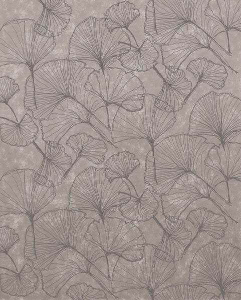 Tapete mit Ginkgo-Blätter Muster