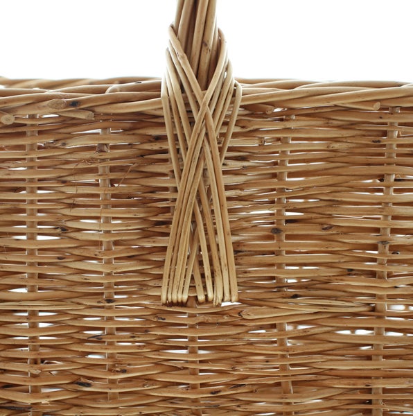 FRANK FLECHTWAREN | Holzkorb Kamin, WEIDE, 50x35x50cm