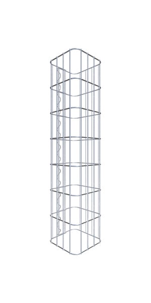 Gabionensäule 22 x 22 cm, MW 5 x 10 cm eckig - Höhe: 0,70 m