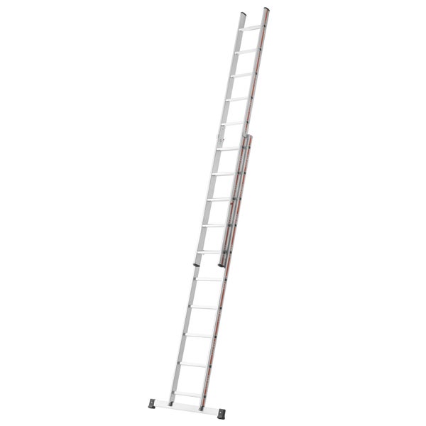 Ausgezogene Schiebeleiter