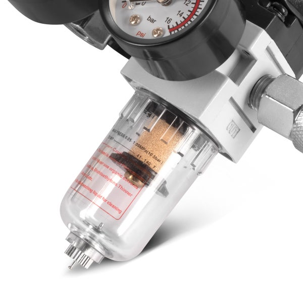 STAHLWERK Druckschalter 0-10 bar Druckregler mit Manometer für Kompressoren