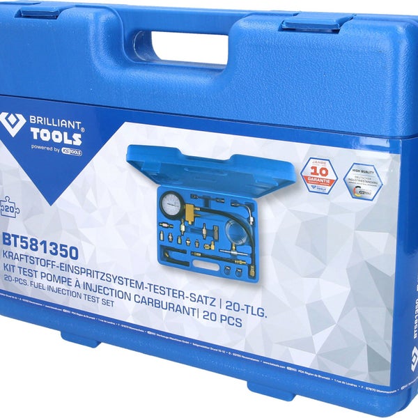 Brilliant Tools Kraftstoff Einspritzsystem Tester Satz im blauen Koffer