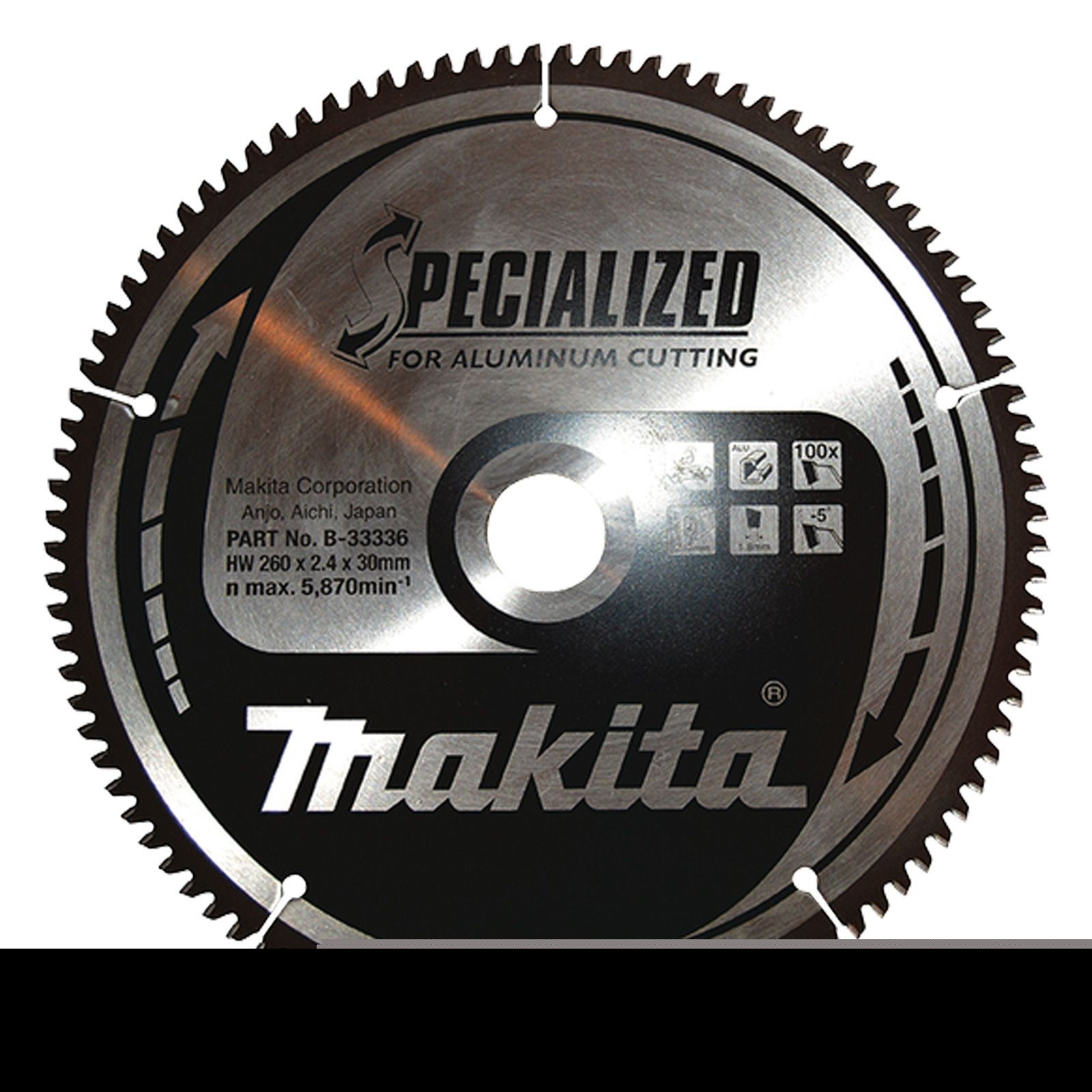 Makita SPECIALIZED Sägeblatt 260 x 30 x 100Z - B-33336
